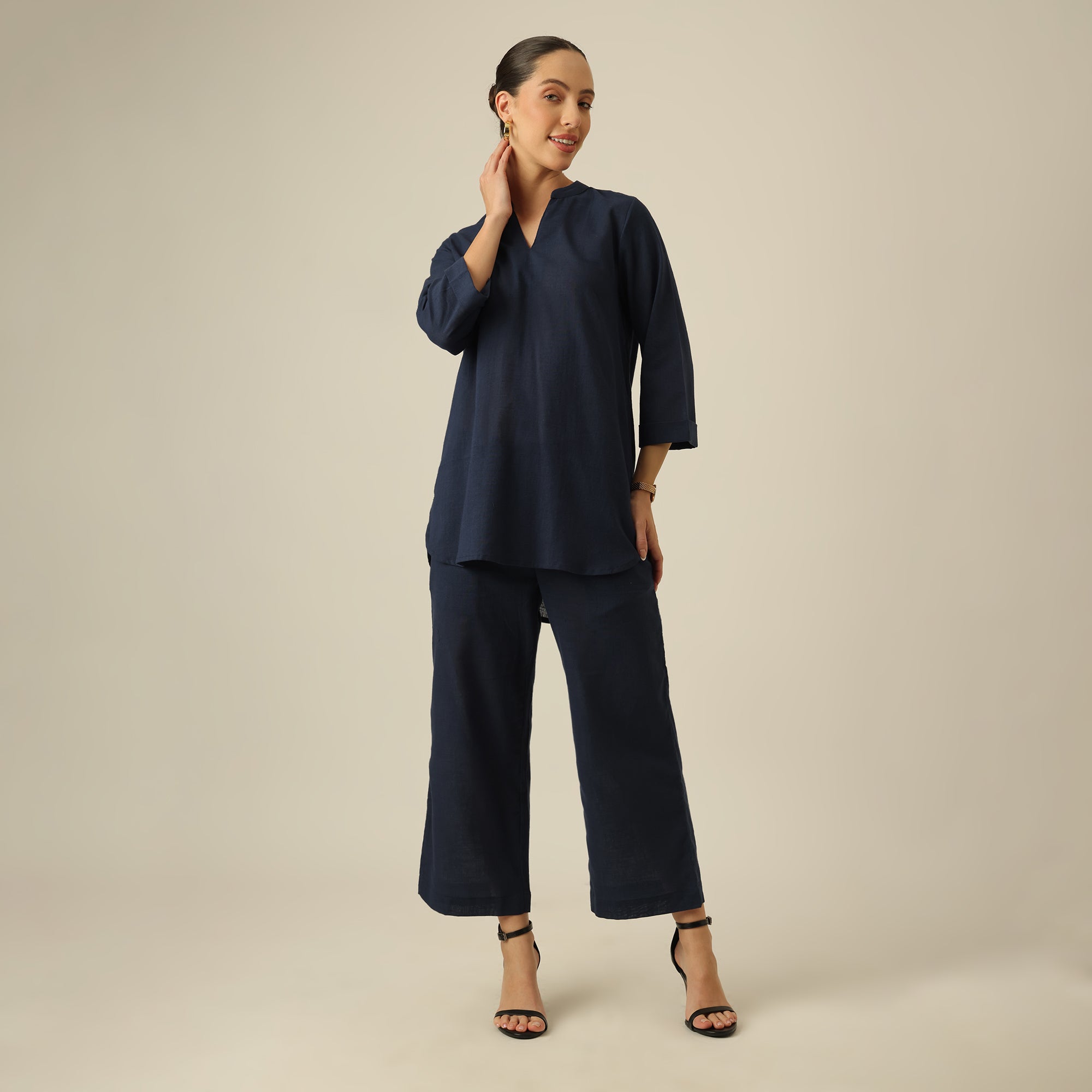Nautica Co-ord Set Of 2 - Tunic & Pants - Navy