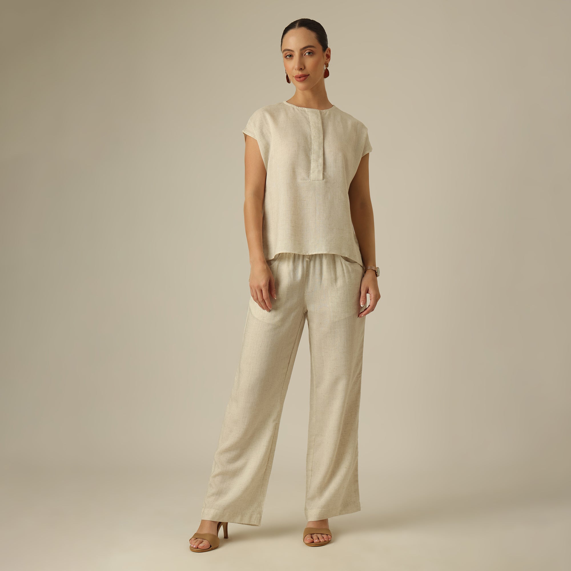 Alice Co-ord Set - Beige