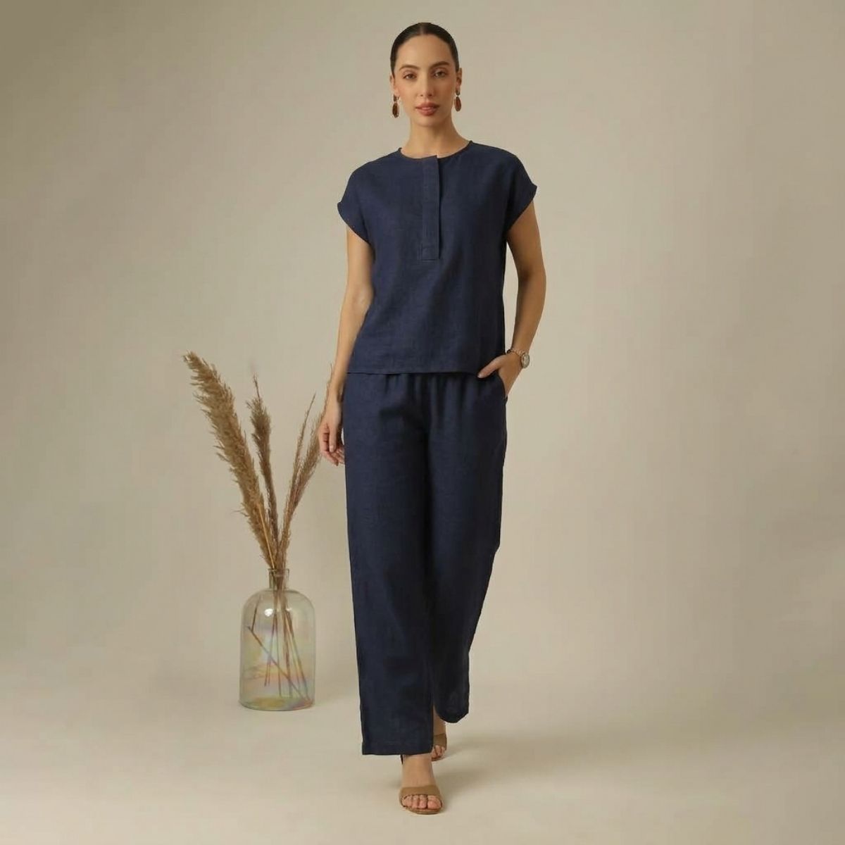 Alice Co-ord Set - Navy
