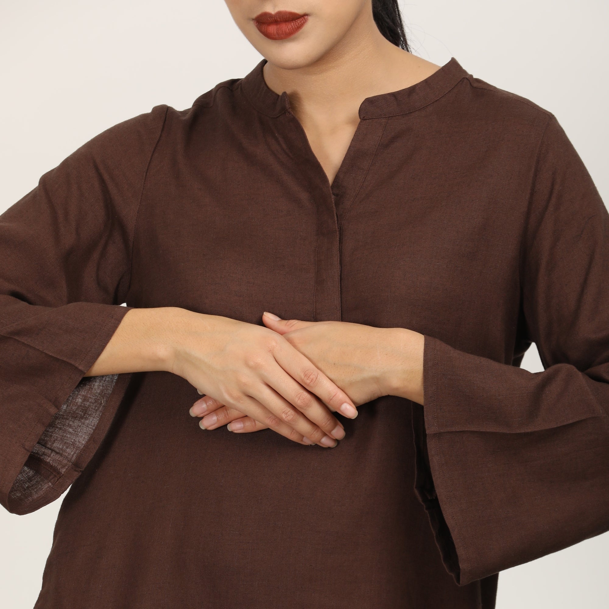 Sylvia Tunic - Coffee Brown