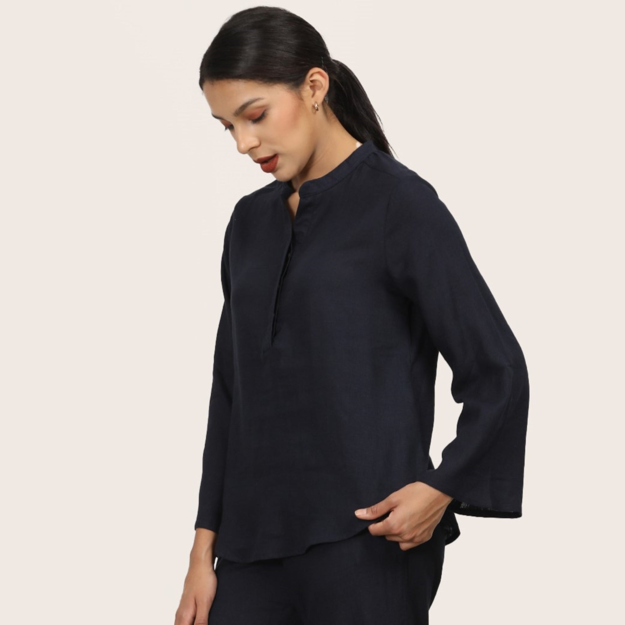 Sylvia Tunic - Navy Blue