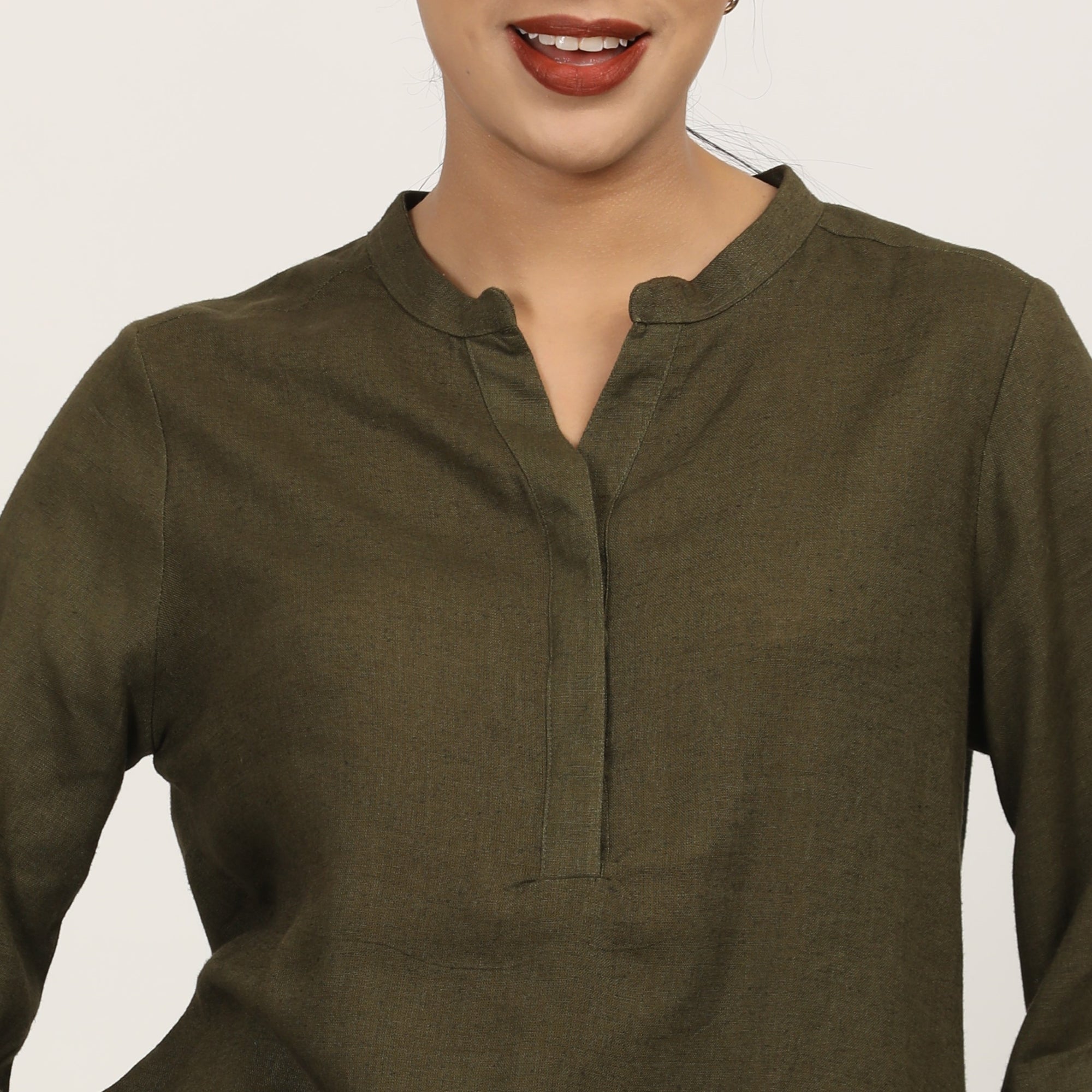 Sylvia Tunic - Olive Green