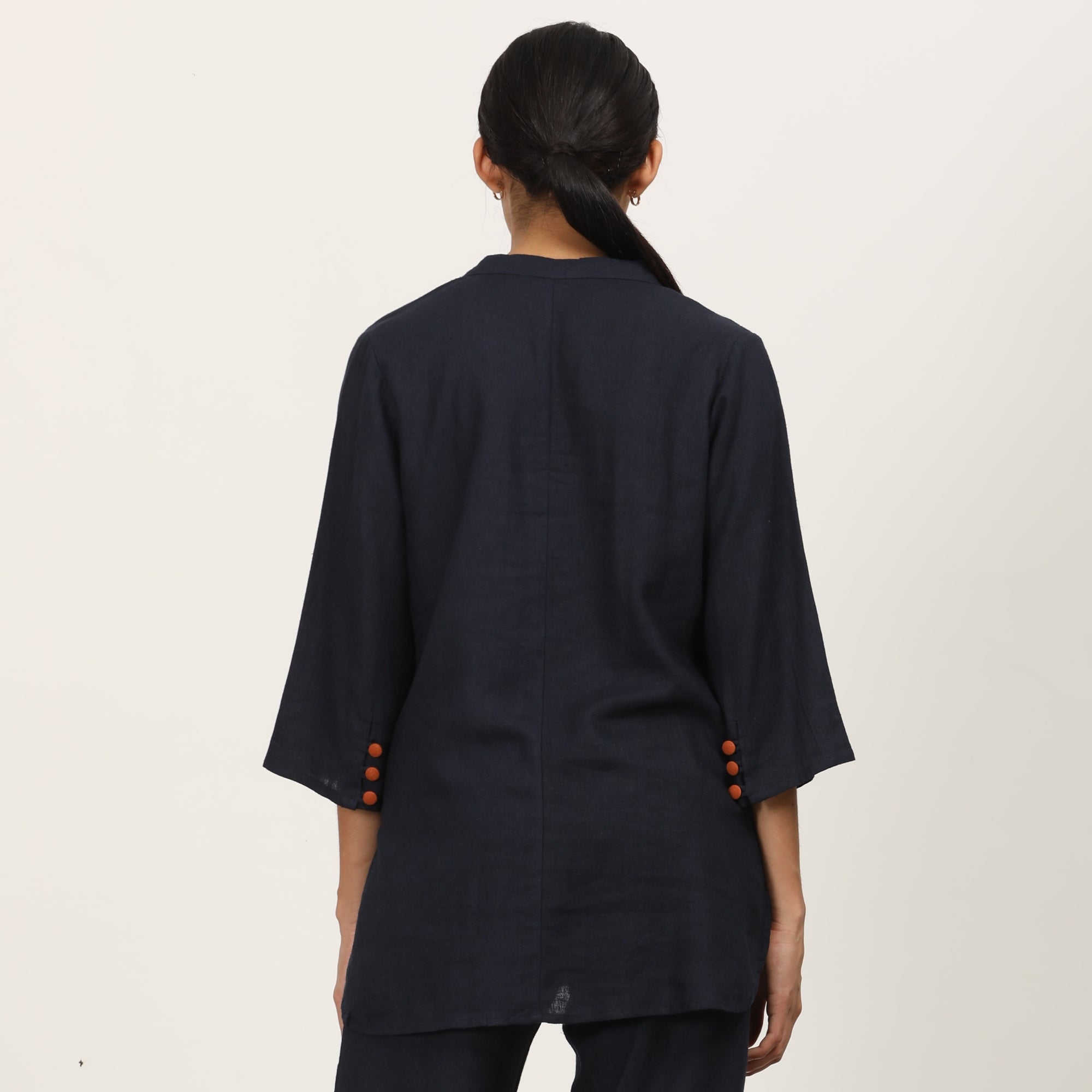 Sherry Co-Ord Set Of 2 - Tunic & Pants - Navy