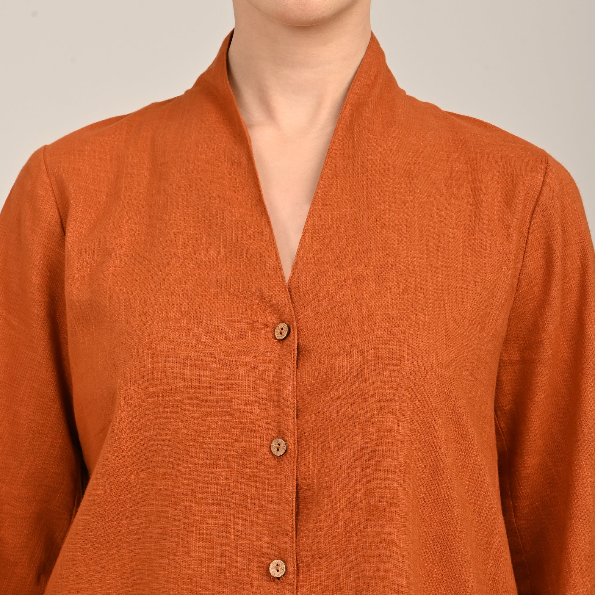 Demi Set Of 3 - Jacket, Top & Pants - Autumn Rust, Mustard & Beige