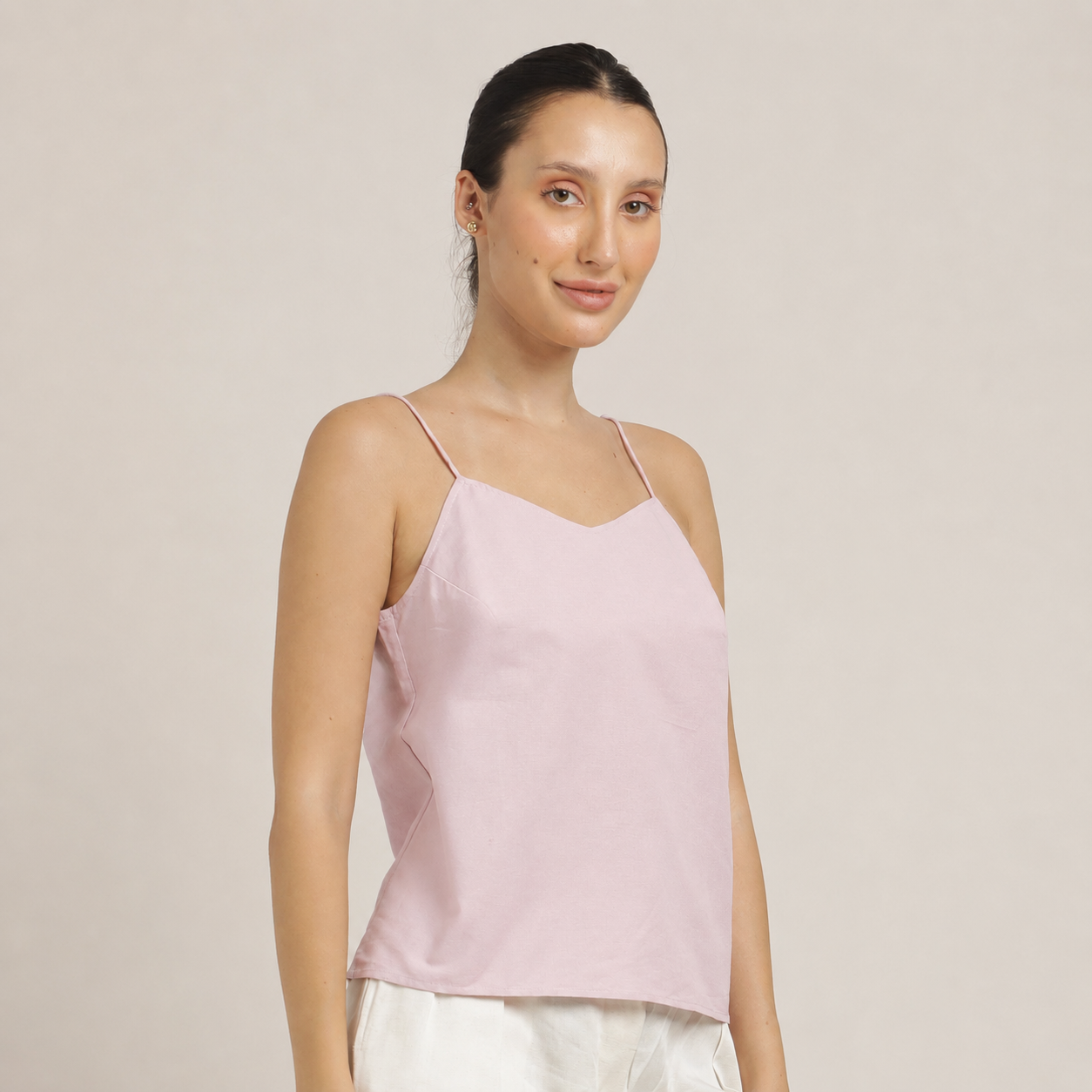 Oh Slip Top - Pastel Pink