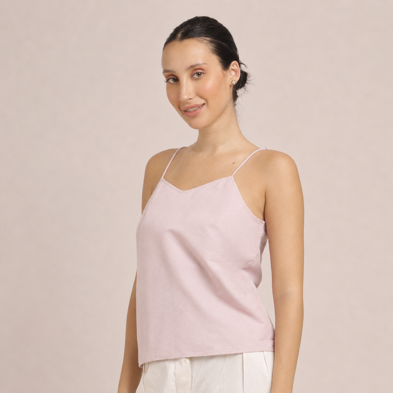 Oh Slip Top - Pastel Pink