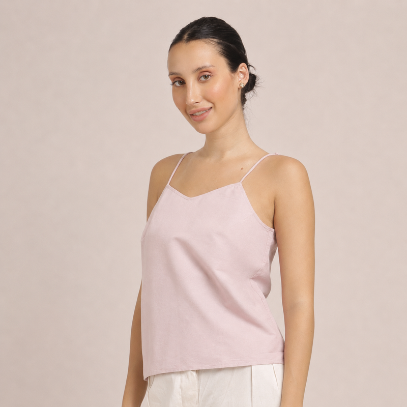 Oh Slip Top - Pastel Pink