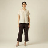 Rumi Linen Top - Beige