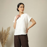 Rumi Linen Top - Ecru