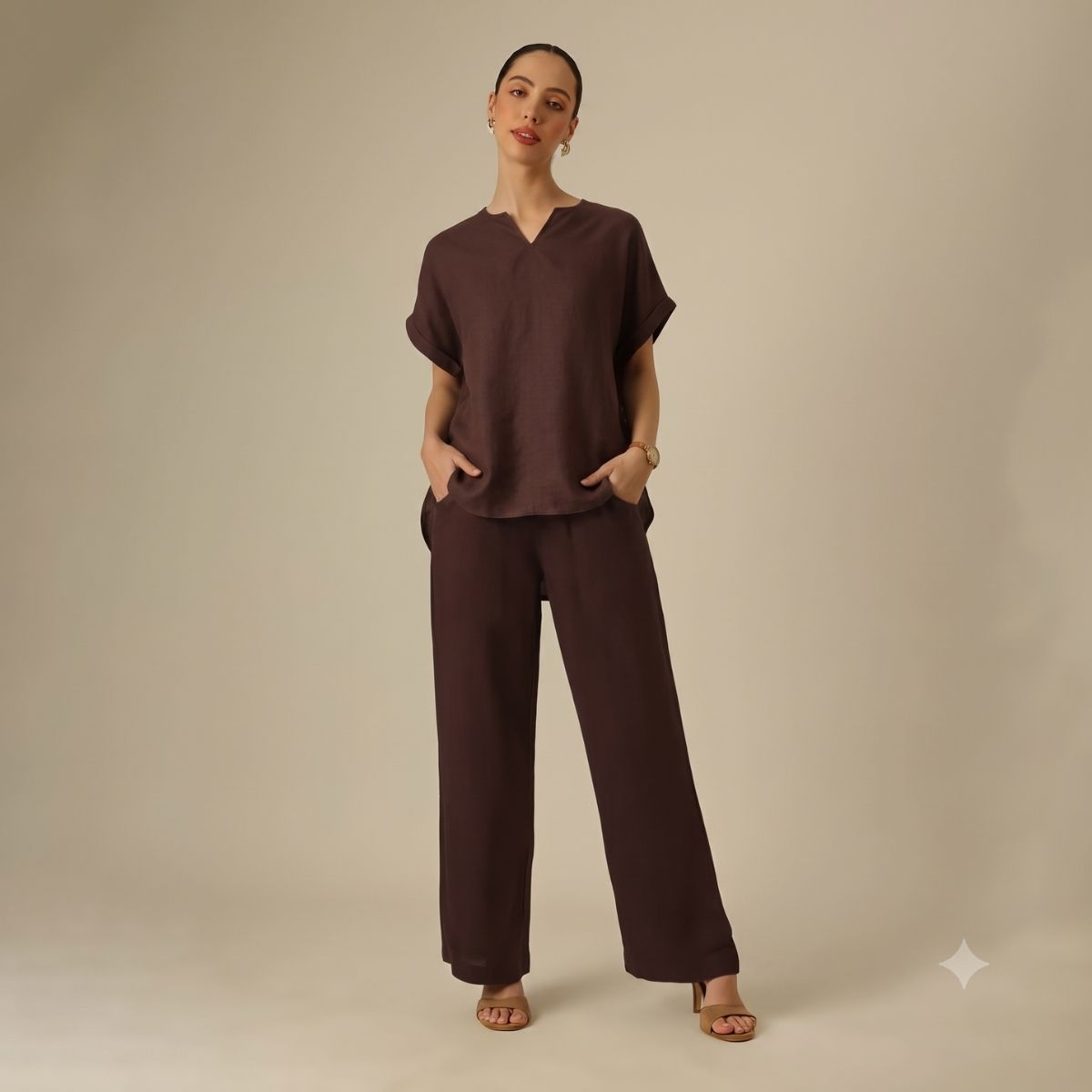 Rumi Set of 2 - Coffee Brown