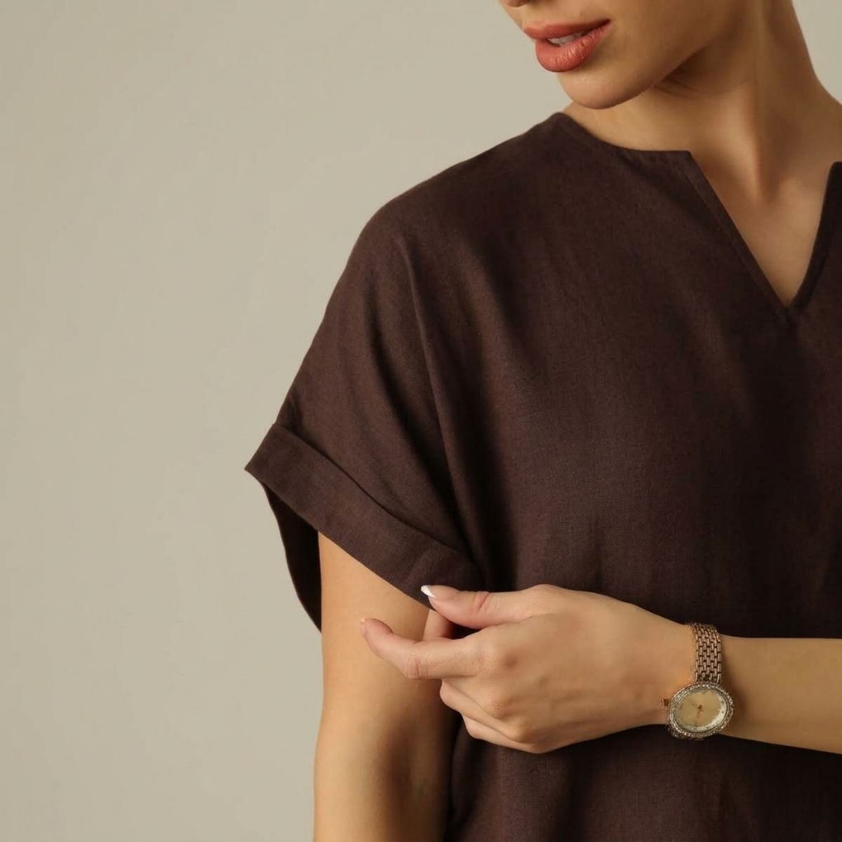 Rumi Set of 2 - Coffee Brown