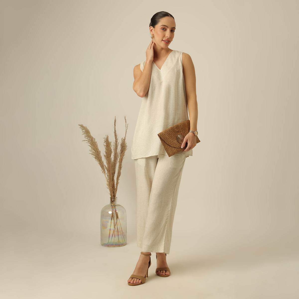 Sasha Co-ord Set - Beige