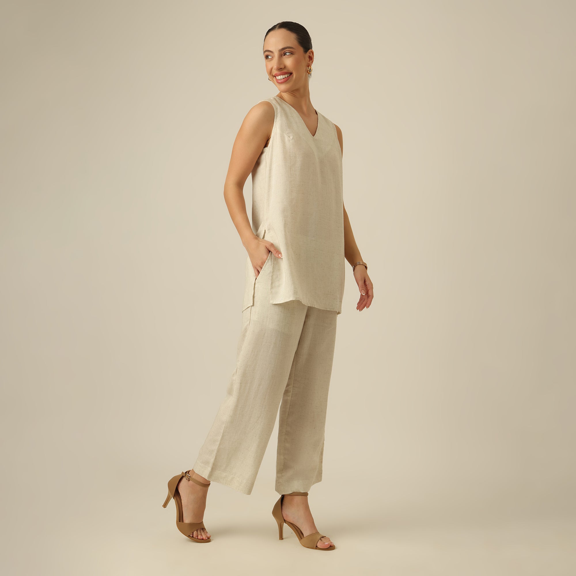 Sasha Co-ord Set - Beige