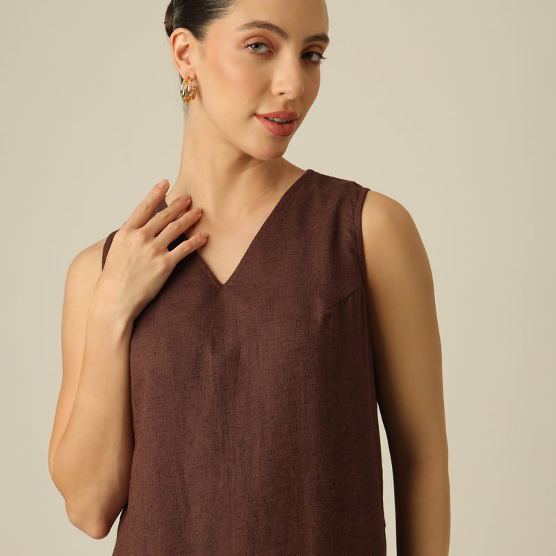 Sasha Co-ord Set - Coffee Brown