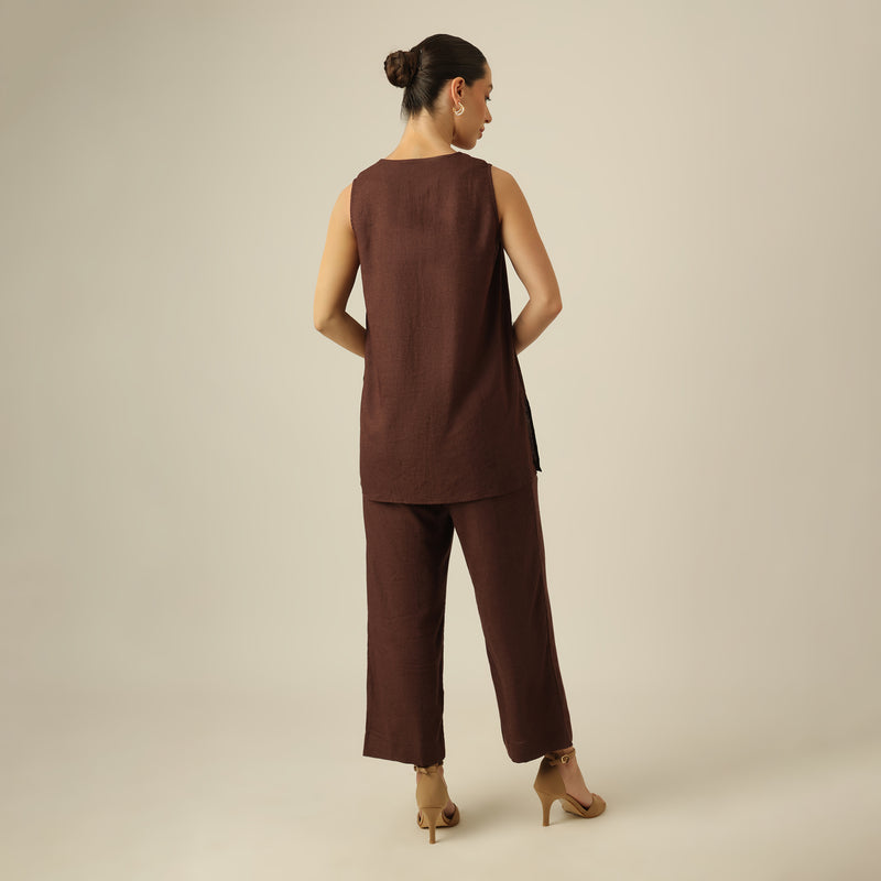 Sasha Co-ord Set - Coffee Brown