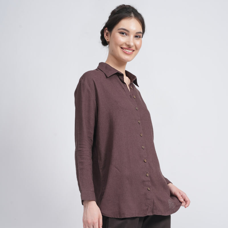 Jessica Shirt - Coffee