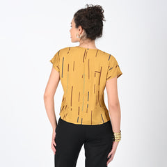 Dianne Set - Mustard Cedar Print & Black