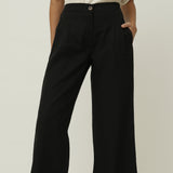 Barrel Leg Pants - Black