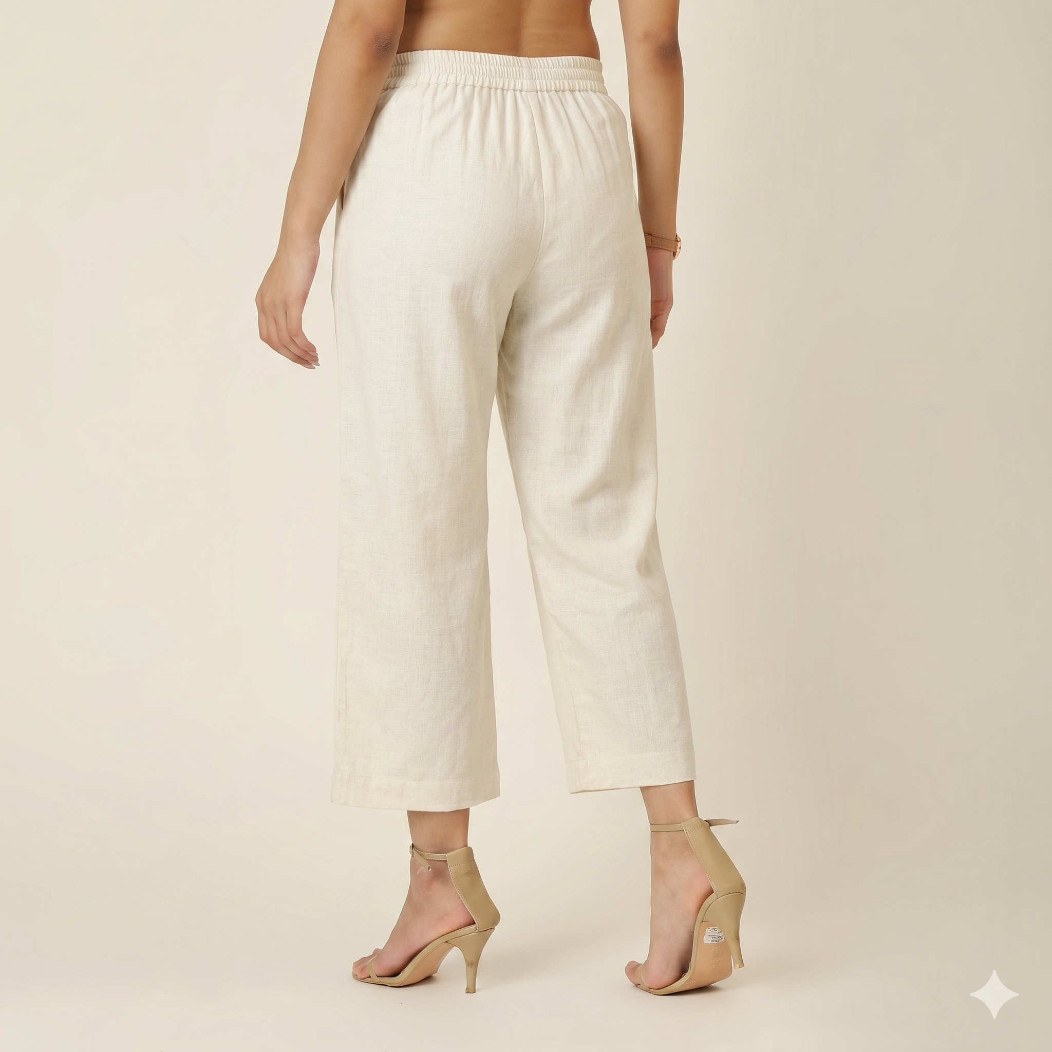 Nora Linen Co-Ord Set - Beige & Ecru