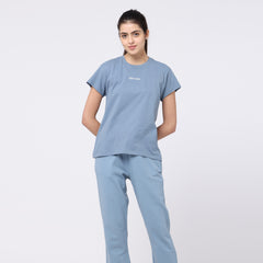 Round Neck T-shirt  - Blue - Keep It Real