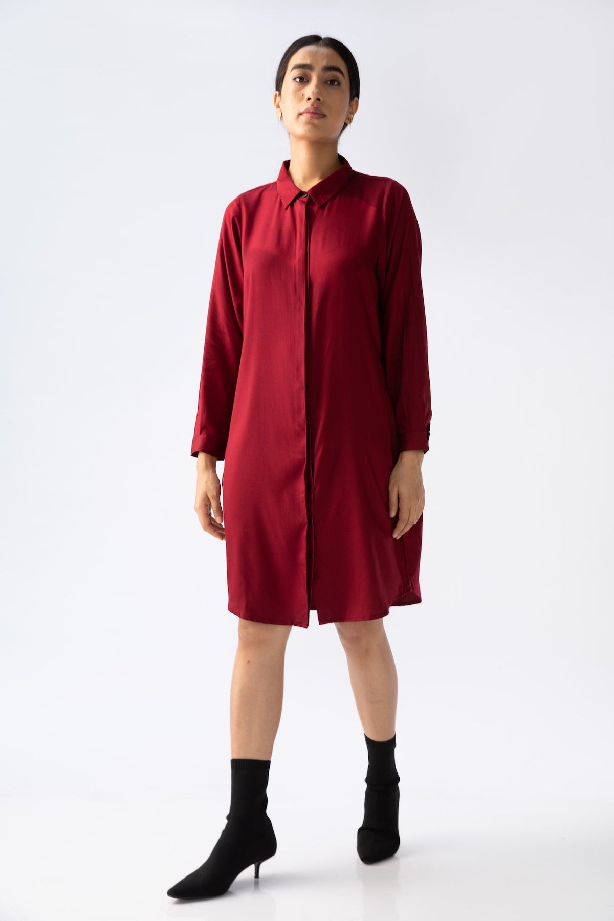 Sardaar Long Shirt - Maroon