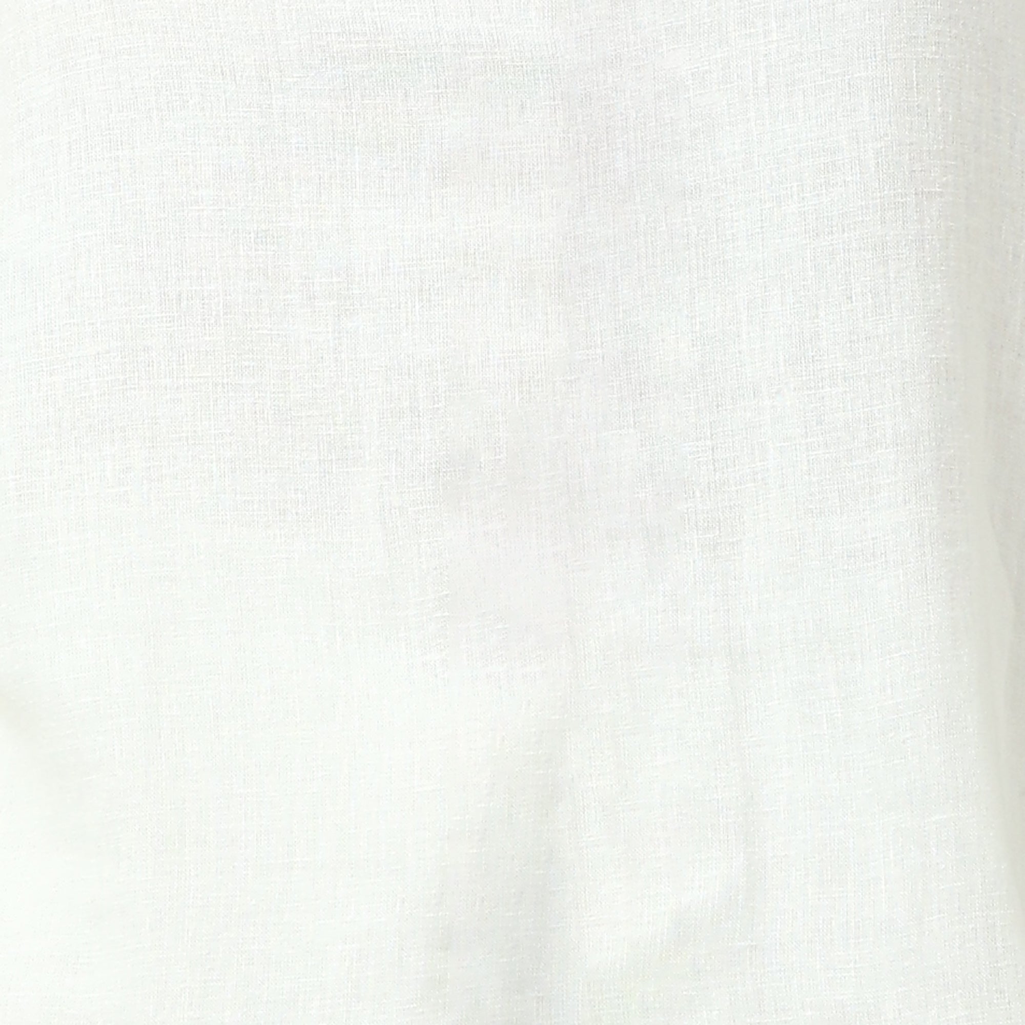 Shoji Gather Neck Top - Soft White Linen