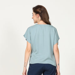 Aurora Top - Pastel Blue