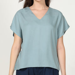 Aurora Top - Pastel Blue