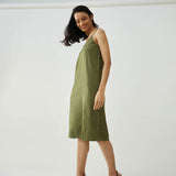 Slip Dress - Olive Green