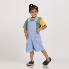 Dungarees > Short > Powder Blue