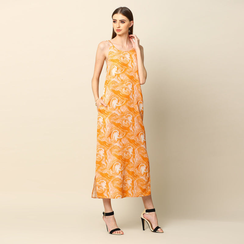 Martini Slip Dress - Mustard