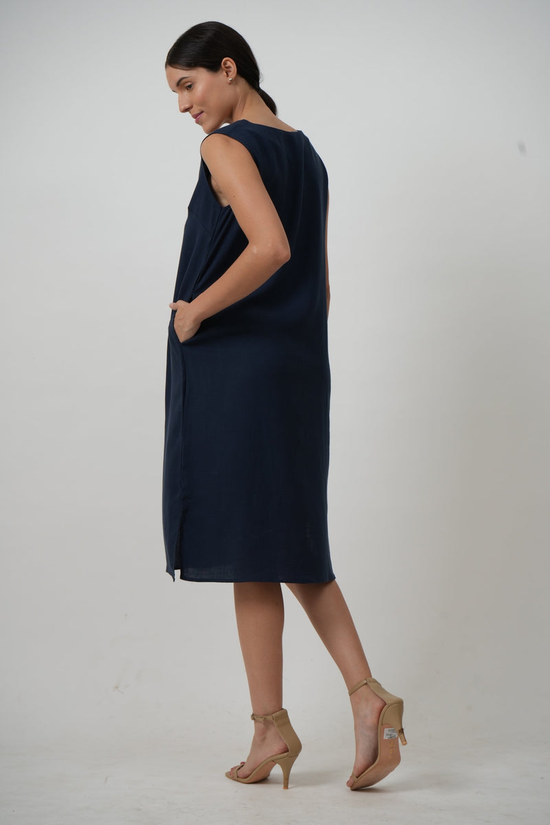 Jackie Dress - Navy Blue