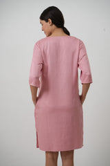 Sack V Dress - Blossom Pink