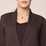 Donna Blazer - Coffee