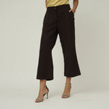 Barrel Leg Pants - Coffee
