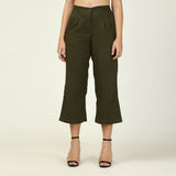 Barrel Leg Pants - Olive