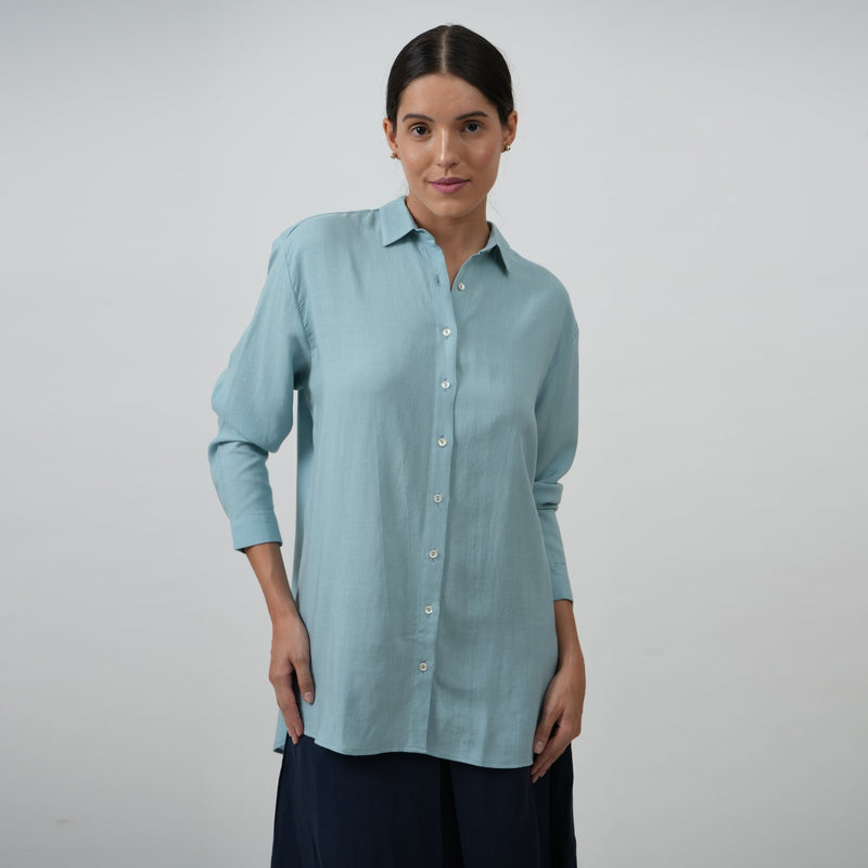 Jessica Shirt - Powder Blue