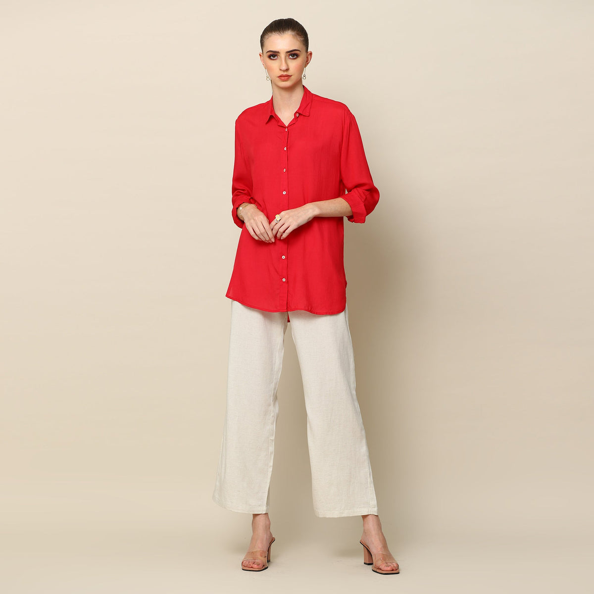 Torii Set Of 2 > Red And Ecru