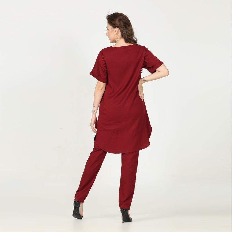 Poised Set - Maroon