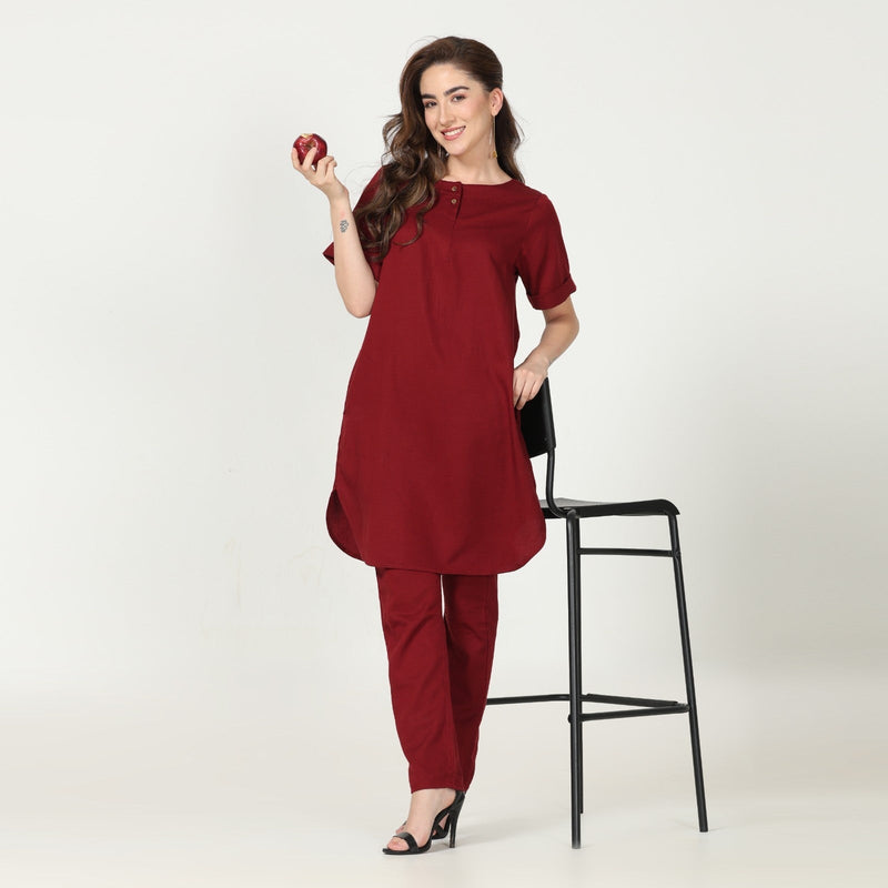 Poised Set - Maroon