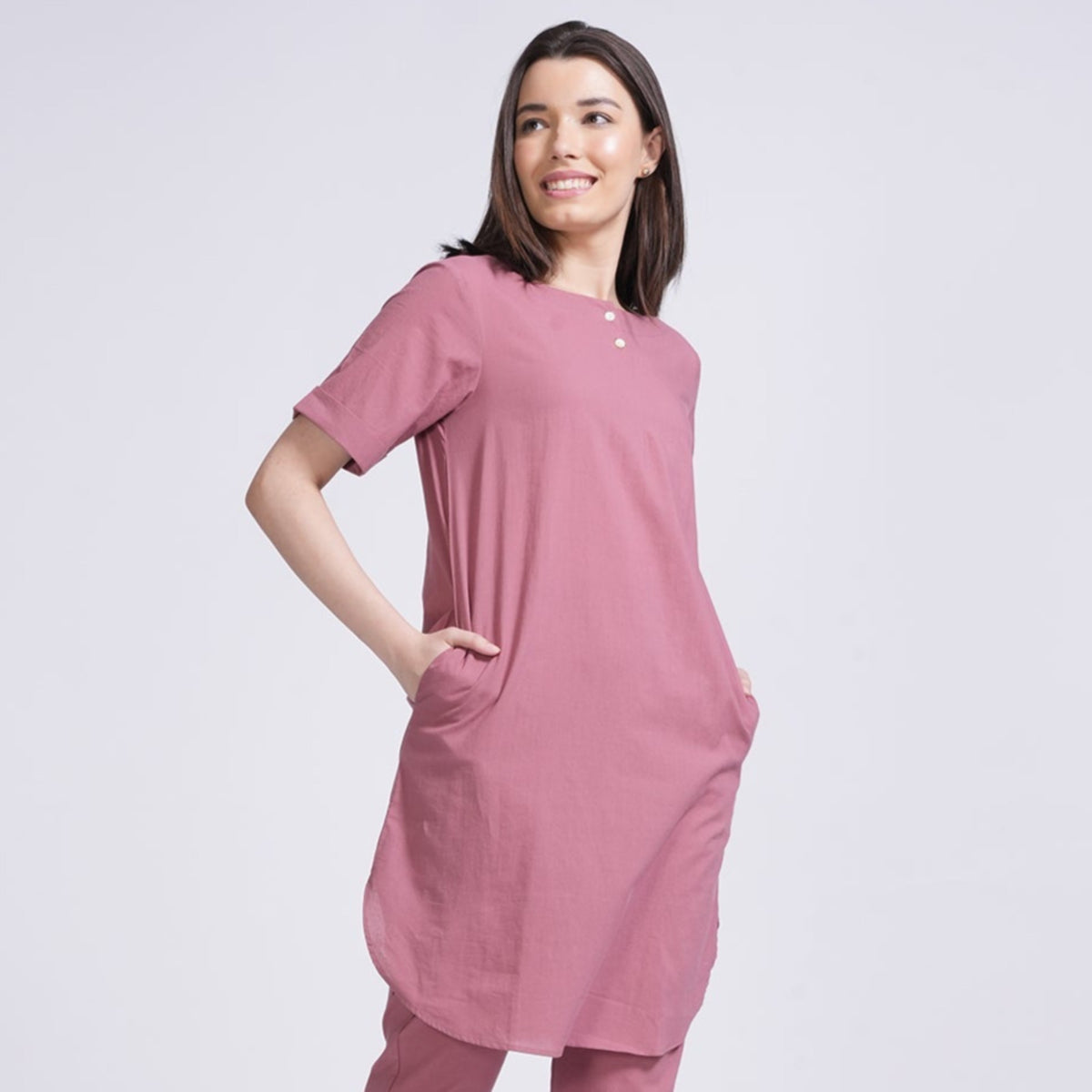 Poised Tunic - Dusty Pink