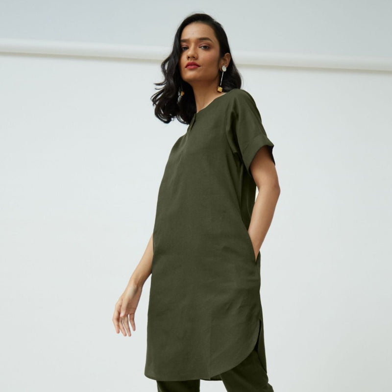 Poised Tunic - Olive