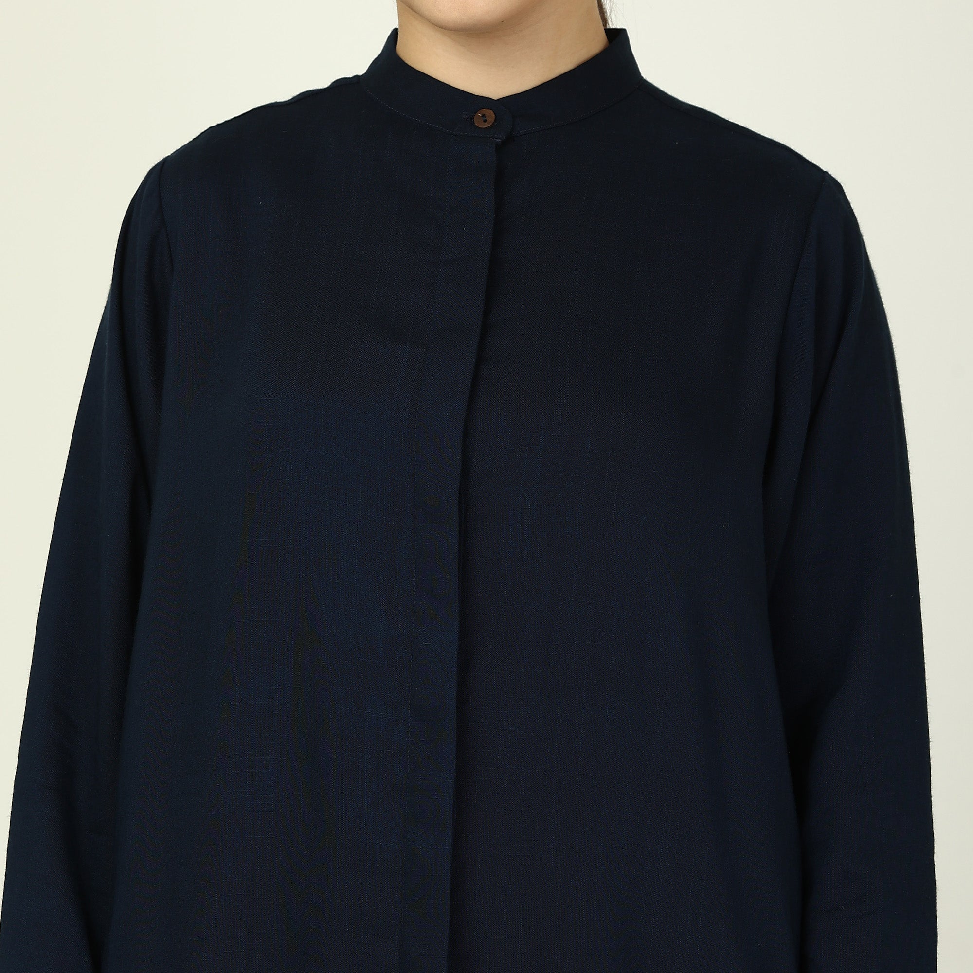 Jackie Set Of 3 - Overlay, Dress & Pants - Navy, Ecru