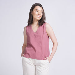 Shell Top - Dusty Pink