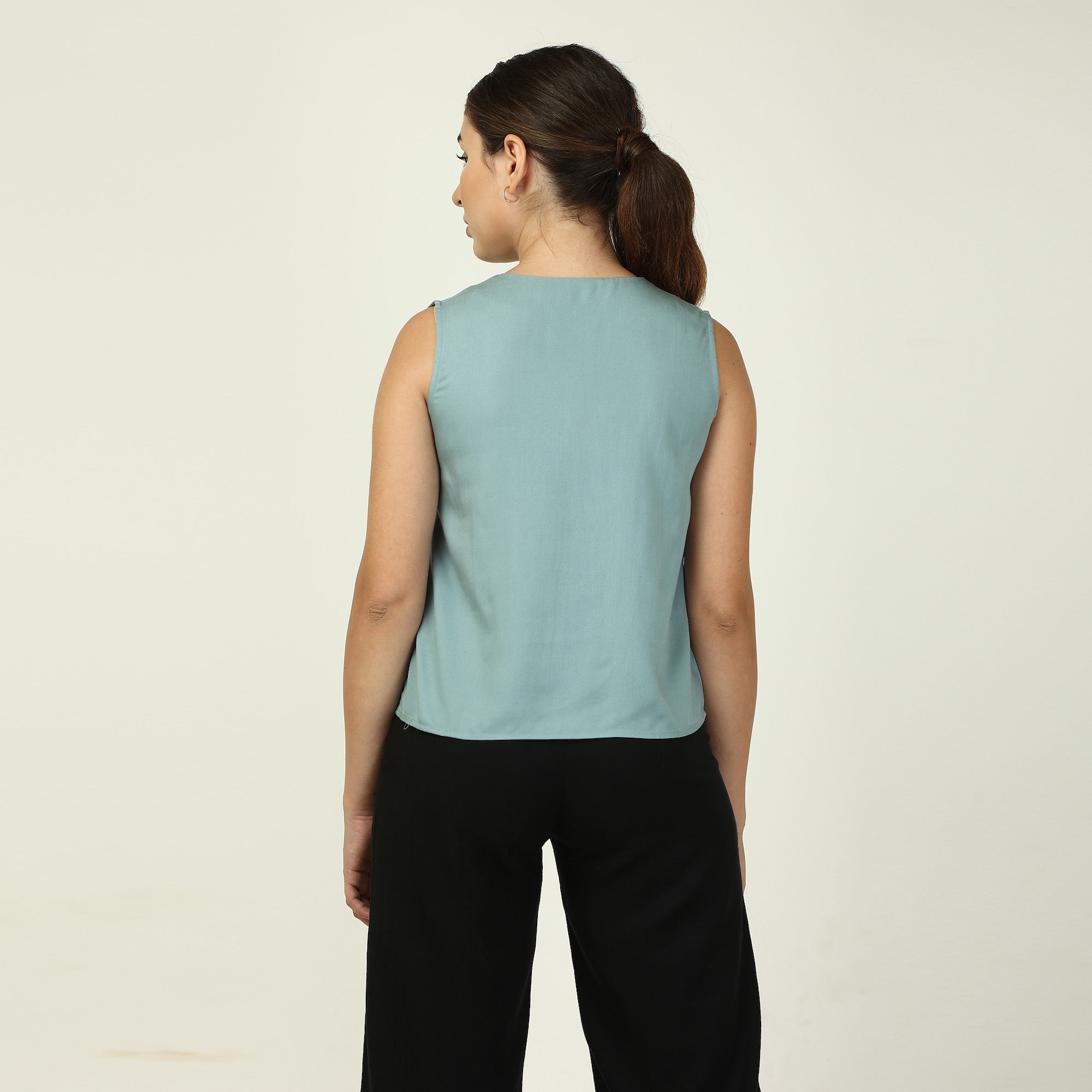 Donna 3 - Piece Blazer Suit - Tone On Tone Blue