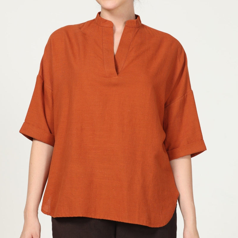 Kimono Top - Autumn Rust
