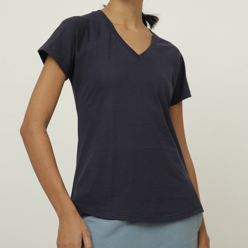 Raglan Sleeve Tee - Navy