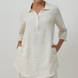 Skipper Collar Tunic - Soft White