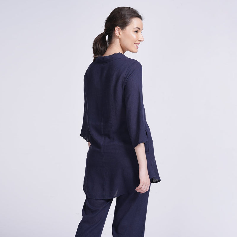 Skipper Collar Tunic - Navy