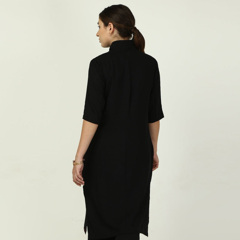 Dakota Long Shirt Jacket - Black